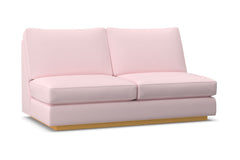 Harper Armless Apartment Size Sofa :: Leg Finish: Natural