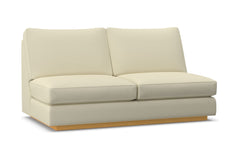 Harper Armless Apartment Size Sofa :: Leg Finish: Natural