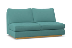 Harper Armless Apartment Size Sofa :: Leg Finish: Natural