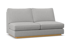 Harper Armless Apartment Size Sofa :: Leg Finish: Natural