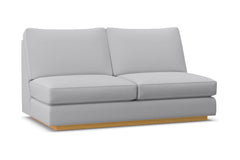 Harper Armless Apartment Size Sofa :: Leg Finish: Natural