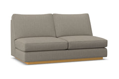 Harper Armless Apartment Size Sofa :: Leg Finish: Natural