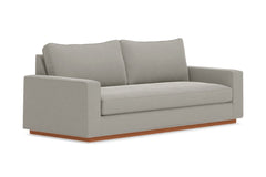 Harper Queen Size Sleeper Sofa Bed :: Leg Finish: Pecan / Sleeper Option: Deluxe Innerspring Mattress