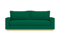 Harper Queen Size Sleeper Sofa Bed :: Leg Finish: Natural / Sleeper Option: Memory Foam Mattress