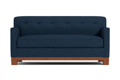 Harrison Ave Twin Size Sleeper Sofa Bed :: Leg Finish: Pecan / Sleeper Option: Deluxe Innerspring Mattress