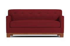 Harrison Ave Apartment Size Sleeper Sofa Bed :: Leg Finish: Pecan / Sleeper Option: Memory Foam Mattress