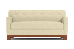 Harrison Ave Apartment Size Sleeper Sofa Bed :: Leg Finish: Pecan / Sleeper Option: Memory Foam Mattress