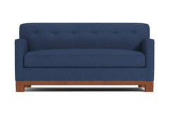Harrison Ave Twin Size Sleeper Sofa Bed :: Leg Finish: Pecan / Sleeper Option: Deluxe Innerspring Mattress