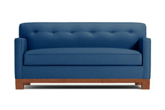 Harrison Ave Twin Size Sleeper Sofa Bed :: Leg Finish: Pecan / Sleeper Option: Deluxe Innerspring Mattress