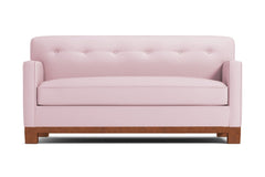 Harrison Ave Twin Size Sleeper Sofa Bed :: Leg Finish: Pecan / Sleeper Option: Memory Foam Mattress