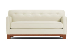 Harrison Ave Twin Size Sleeper Sofa Bed :: Leg Finish: Pecan / Sleeper Option: Deluxe Innerspring Mattress