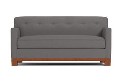 Harrison Ave Apartment Size Sleeper Sofa Bed :: Leg Finish: Pecan / Sleeper Option: Memory Foam Mattress