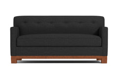 Harrison Ave Apartment Size Sleeper Sofa Bed :: Leg Finish: Pecan / Sleeper Option: Deluxe Innerspring Mattress