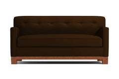 Harrison Ave Twin Size Sleeper Sofa Bed :: Leg Finish: Pecan / Sleeper Option: Deluxe Innerspring Mattress