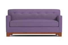 Harrison Ave Twin Size Sleeper Sofa Bed :: Leg Finish: Pecan / Sleeper Option: Memory Foam Mattress