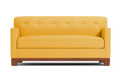 Harrison Ave Apartment Size Sleeper Sofa Bed :: Leg Finish: Pecan / Sleeper Option: Memory Foam Mattress