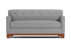 Harrison Ave Apartment Size Sleeper Sofa Bed :: Leg Finish: Pecan / Sleeper Option: Deluxe Innerspring Mattress