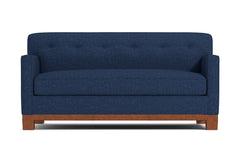 Harrison Ave Twin Size Sleeper Sofa Bed :: Leg Finish: Pecan / Sleeper Option: Deluxe Innerspring Mattress