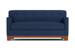 Harrison Ave Twin Size Sleeper Sofa Bed :: Leg Finish: Pecan / Sleeper Option: Memory Foam Mattress