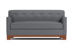 Harrison Ave Apartment Size Sleeper Sofa Bed :: Leg Finish: Pecan / Sleeper Option: Memory Foam Mattress