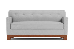 Harrison Ave Apartment Size Sleeper Sofa Bed :: Leg Finish: Pecan / Sleeper Option: Deluxe Innerspring Mattress