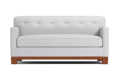 Harrison Ave Twin Size Sleeper Sofa Bed :: Leg Finish: Pecan / Sleeper Option: Deluxe Innerspring Mattress
