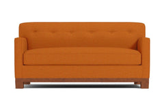 Harrison Ave Apartment Size Sleeper Sofa Bed :: Leg Finish: Pecan / Sleeper Option: Deluxe Innerspring Mattress