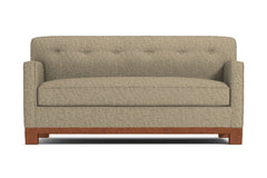 Harrison Ave Apartment Size Sleeper Sofa Bed :: Leg Finish: Pecan / Sleeper Option: Memory Foam Mattress