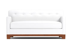 Harrison Ave Twin Size Sleeper Sofa Bed :: Leg Finish: Pecan / Sleeper Option: Deluxe Innerspring Mattress