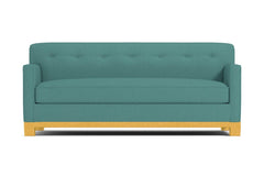 Harrison Ave Queen Size Sleeper Sofa Bed :: Leg Finish: Natural / Sleeper Option: Deluxe Innerspring Mattress