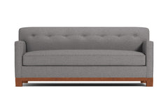 Harrison Ave Queen Size Sleeper Sofa Bed :: Leg Finish: Pecan / Sleeper Option: Memory Foam Mattress