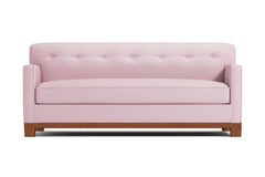 Harrison Ave Queen Size Sleeper Sofa Bed :: Leg Finish: Pecan / Sleeper Option: Memory Foam Mattress