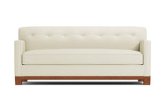 Harrison Ave Queen Size Sleeper Sofa Bed :: Leg Finish: Pecan / Sleeper Option: Memory Foam Mattress