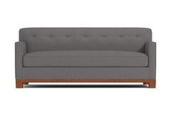 Harrison Ave Queen Size Sleeper Sofa Bed :: Leg Finish: Pecan / Sleeper Option: Memory Foam Mattress