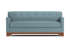 Harrison Ave Queen Size Sleeper Sofa Bed :: Leg Finish: Pecan / Sleeper Option: Memory Foam Mattress