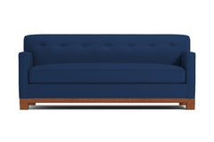 Harrison Ave Queen Size Sleeper Sofa Bed :: Leg Finish: Pecan / Sleeper Option: Memory Foam Mattress