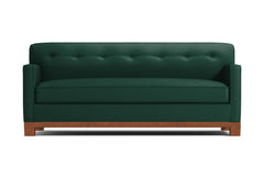 Harrison Ave Queen Size Sleeper Sofa Bed :: Leg Finish: Pecan / Sleeper Option: Memory Foam Mattress