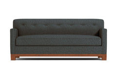 Harrison Ave Queen Size Sleeper Sofa Bed :: Leg Finish: Pecan / Sleeper Option: Deluxe Innerspring Mattress