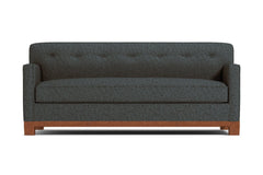 Harrison Ave Queen Size Sleeper Sofa Bed :: Leg Finish: Pecan / Sleeper Option: Memory Foam Mattress