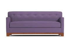 Harrison Ave Queen Size Sleeper Sofa Bed :: Leg Finish: Pecan / Sleeper Option: Deluxe Innerspring Mattress