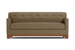 Harrison Ave Queen Size Sleeper Sofa Bed :: Leg Finish: Pecan / Sleeper Option: Memory Foam Mattress