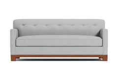 Harrison Ave Queen Size Sleeper Sofa Bed :: Leg Finish: Pecan / Sleeper Option: Memory Foam Mattress