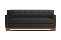 Harrison Ave Queen Size Sleeper Sofa Bed :: Leg Finish: Pecan / Sleeper Option: Memory Foam Mattress