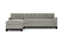 Harrison Ave 2pc Sleeper Sectional :: Leg Finish: Espresso / Configuration: LAF - Chaise on the Left / Sleeper Option: Deluxe Innerspring Mattress