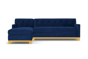 Harrison Ave 2pc Sleeper Sectional :: Leg Finish: Natural / Configuration: LAF - Chaise on the Left / Sleeper Option: Memory Foam Mattress