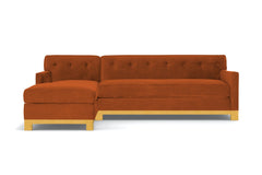 Harrison Ave 2pc Sectional Sofa :: Leg Finish: Natural / Configuration: LAF - Chaise on the Left