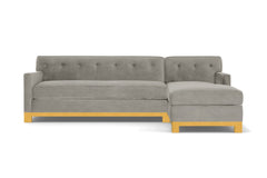 Harrison Ave 2pc Sleeper Sectional :: Leg Finish: Natural / Configuration: RAF - Chaise on the Right / Sleeper Option: Deluxe Innerspring Mattress