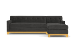 Harrison Ave 2pc Sleeper Sectional :: Leg Finish: Natural / Configuration: RAF - Chaise on the Right / Sleeper Option: Memory Foam Mattress