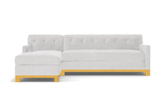 Harrison Ave 2pc Sleeper Sectional :: Leg Finish: Natural / Configuration: LAF - Chaise on the Left / Sleeper Option: Deluxe Innerspring Mattress