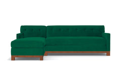 Harrison Ave 2pc Sectional Sofa :: Leg Finish: Pecan / Configuration: LAF - Chaise on the Left